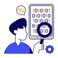 Trendy design of search binary data vector