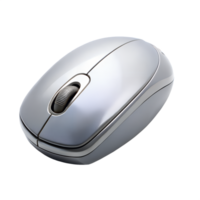 Sleek Silver Wireless Computer Mouse High Resolution isolated on transparent background Image Perfect for Technology Websites Blogs and Presentations png
