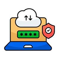 Perfect design icon of cloud Data transfer vector