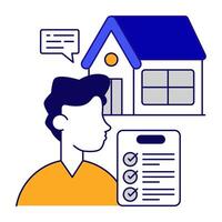 A design icon of property papers vector