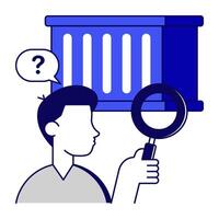 A flat unique design icon of order cancel vector