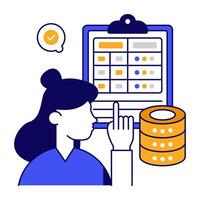 An icon design of server report vector