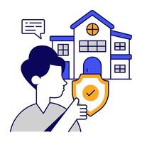 design icon of home security vector