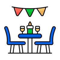 Premium design icon of patios vector