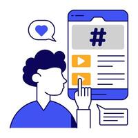 A icon design of mobile videos vector
