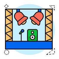 design icon of concert stages vector