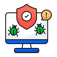 A trendy design icon of antivirus vector