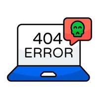 A beautiful design icon of error 404 vector