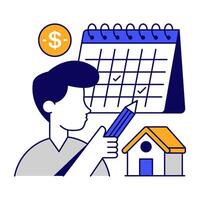A design of property schedule vector