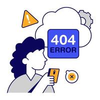 A design vectors of error 404