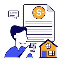 A icon of property paper vector