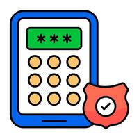 Perfect design icon of secure password vector