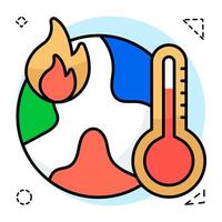 A design of global warming vector