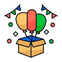 Creative design icon balloons vector