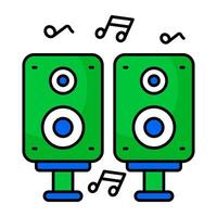 An icon design of sound speaker vector