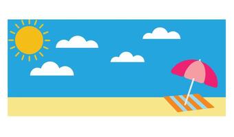 Palm Tree Holiday Set for Seaside Resort and Relaxation vector