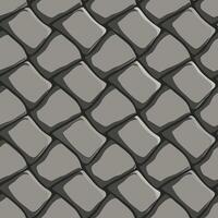 Gray Stone Pavement Seamless Texture Pattern Background Design vector