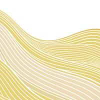 Abstract Wave Background with Golden and Beige Parallel Lines Creating a Smooth Curving Pattern vector