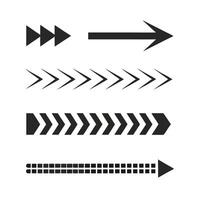 Collection of various arrow styles and designs for graphic design projects vector