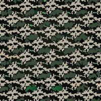 Abstract Camouflage Pattern Design in Dark Greens and Beige Shades Seamless Repeat Texture vector