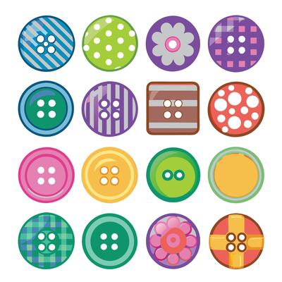 Collection of Colorful and Varied Sewing Buttons for Craft Projects