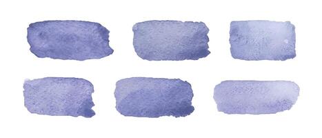 Shades of violet watercolor demonstrating various techniques and textures in art creation vector