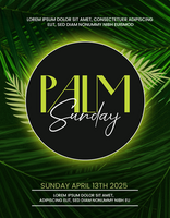 Palm Sunday Greeting Post Palm Sunday Blessings Journey of Grace With palm Sunday background psd
