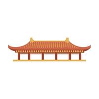 Traditional Chinese Style Pavilion Architecture Simple Design vector