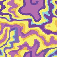 Abstract Colorful Swirls Background Design Liquid Marble Texture Psychedelic Pattern vector