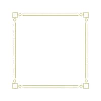 Elegant Square Frame Border Design with Geometric Shapes and Dotted Lines for Certificates Invitations or Decorations vector