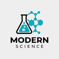 Modern Science Laboratory Research Erlenmeyer Flask Chemical Molecular Structure Experiment Analysis Technology Innovation vector