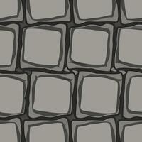 Seamless Pattern of Gray Stone Blocks Irregularly Shaped Medieval Style Texture Background vector
