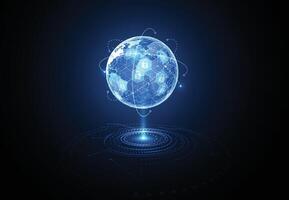 Global network with Premium security connection. Digital concept of global business protect system. vector