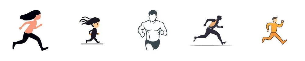 Running Fitness Exercise Movement Training Speed vector