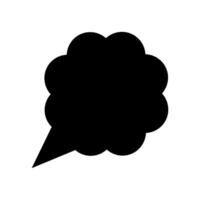 Speech bubble icon. Flat design style. EPS 10. vector