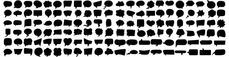 Speech bubble icon set. Chat illustration sign collection. Message symbol. Text bubble logo. vector