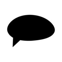 Speech bubble icon. illustration in flat style. Isolated on white background. Taxt sign. vector