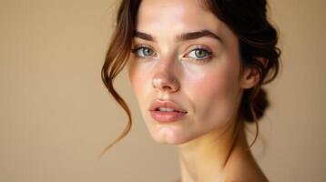Graceful elegance of a sophisticated model. photo