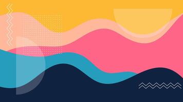 abstract colorful wavy background vector