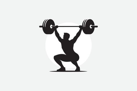 Snatch Lift Silhouette vector