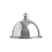 Elegant silver dome Ideal for showcasing culinary creations with sophistication this serving piece adds a touch of class to any dining setting png