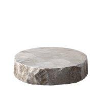 Stone podium against a transparent background Ideal for showcasing products or highlighting objects in digital displays enhancing visual appeal png