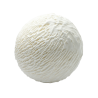 A smooth round scoop of ice cream with a textured furrowed surface Isolated against a dark background it looks creamy and fresh png