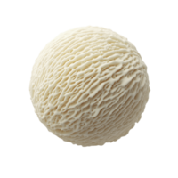 A single scoop of vanilla ice cream against a backdrop showcases its smooth texture and pristine color isolated from its surrounding png