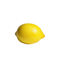 A vibrant yellow lemon isolated against a transparent background perfect for adding a splash of color to any design Juicy and fresh png