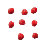 A vibrant display of fresh raspberries against a stark background highlighting their natural texture and deep red color png