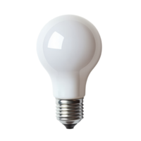 A luminous light bulb with a metallic base isolated against a dark background Perfect for illustrating energy and illumination concepts png