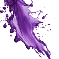 Vibrant violet liquid splash Fluid motion captured in time creating a visually striking effect against a contrasting background png