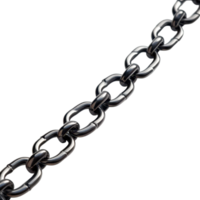 Metallic chain against showcasing interlocking links in a simple yet strong composition for design elements png
