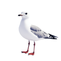 Isolated gull stands tall displaying its and gray plumage A beautiful elegant bird portrait against a transparent background png